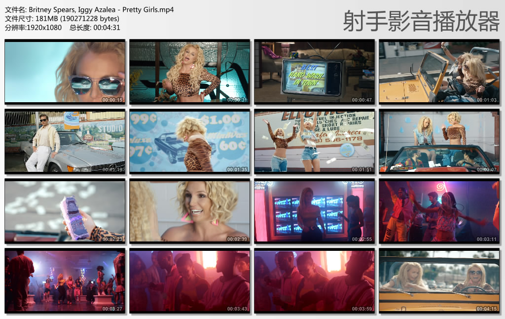 ŷ��MV����-Pretty Girls-Britney Spears 1080P����mp4��Ƶ����(1)