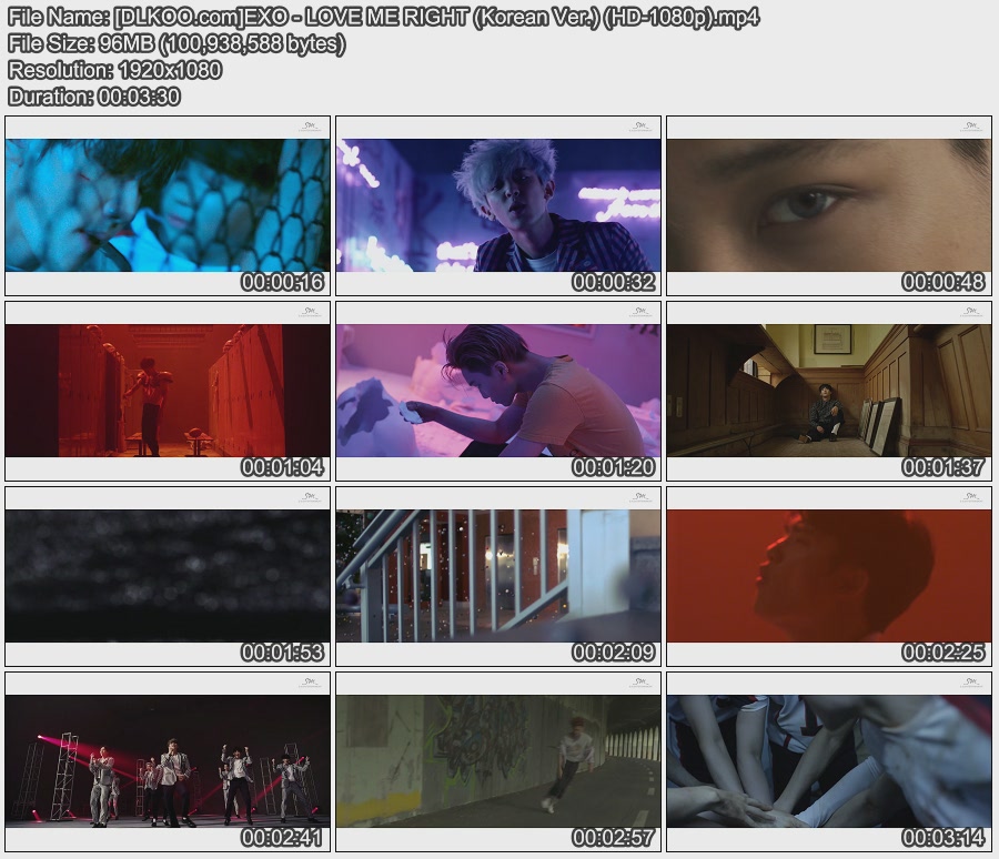 ����MV����-LOVE ME RIGHT ���İ� -- EXOMV����1080P����mp4��Ƶ����(1)