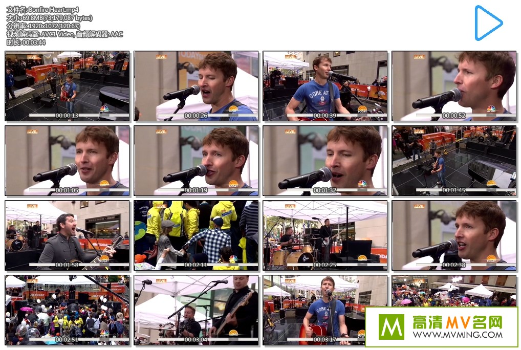 ŷ���ֳ�����-James Blunt - Bonfire Heart [�ٶ���/MP4/69M](1)