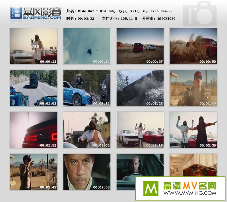 ŷ��MV����-Ride Out���ٶ��뼤��7ԭ�������� - Kid Ink��5�ˡ�����/MP4/105MB��(1)