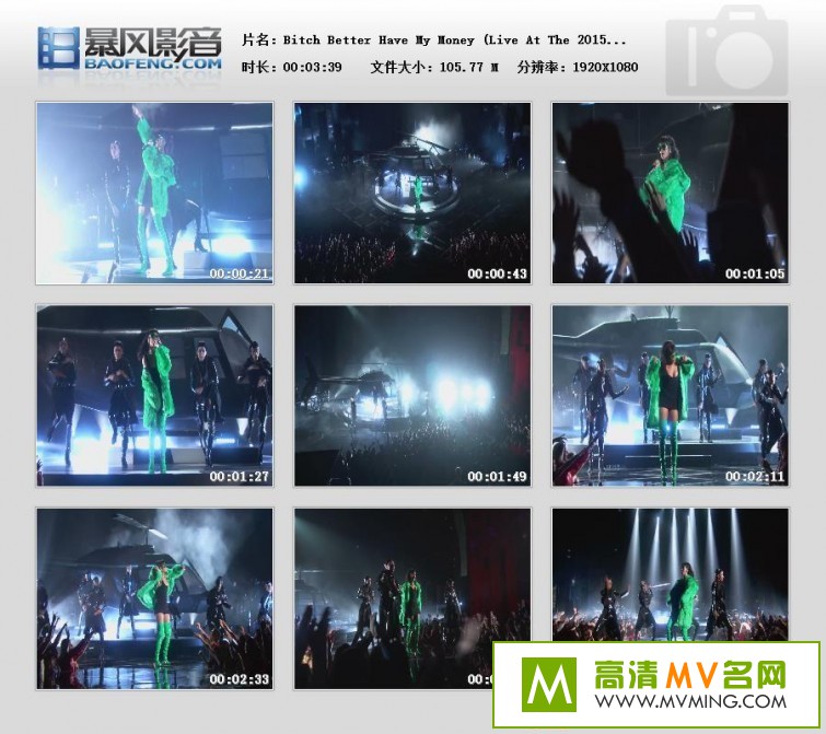 ŷ��MV����-Rihanna - Bitch Better Have My Money�ֳ��桾����/MP4/105MB��(1)