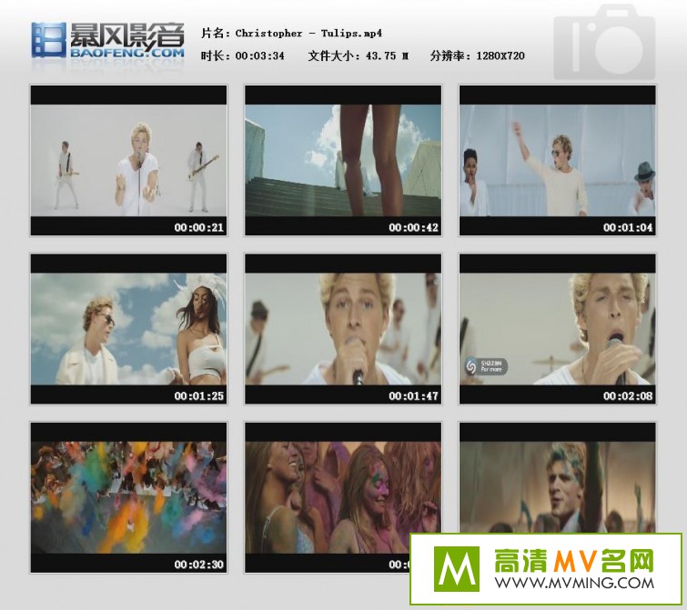 ŷ��MV����-Christopher - Tulips������/MP4/43MB��(1)