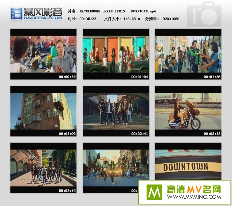 ŷ��MV����-MACKLEMORE & RYAN LEWIS - DOWNTOWN������/MP4/148MB��(1)