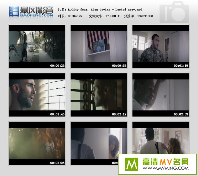 ŷ��MV����-R.City feat. Adam Levine - Locked away������/MP4/178MB��(1)