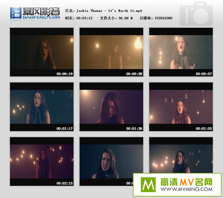 ŷ��MV����-Jackie Thomas - It's Worth It������/MP4/57MB��(1)