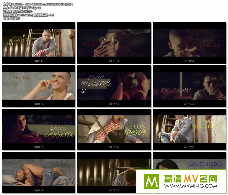 ŷ��MV����-������� Maluma - Borro Cassette [�ٶ�����/MP4/53M](1)