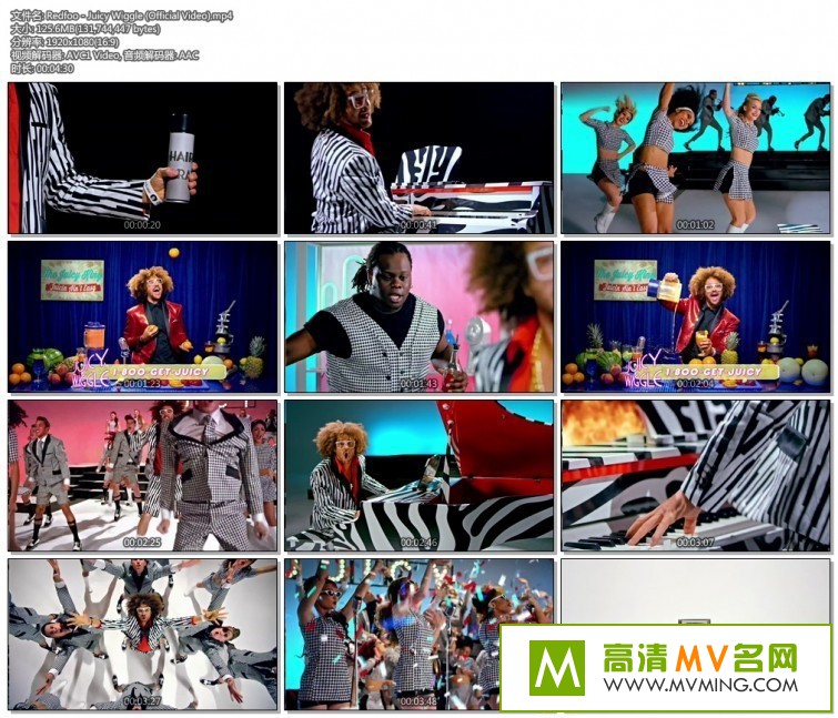 ŷ��MV����-���·� Redfoo - Juicy Wiggle [�ٶ�����/MP4/126M](1)