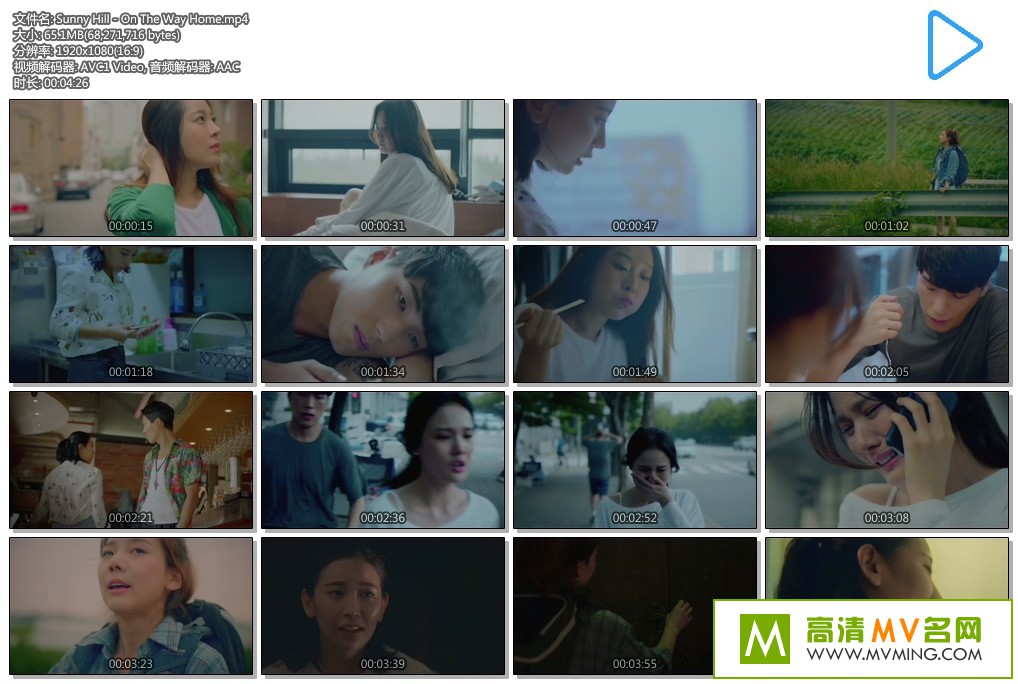 ����MV����-Sunny Hill - On The Way Home [�ٶ�����/MP4/65M](1)